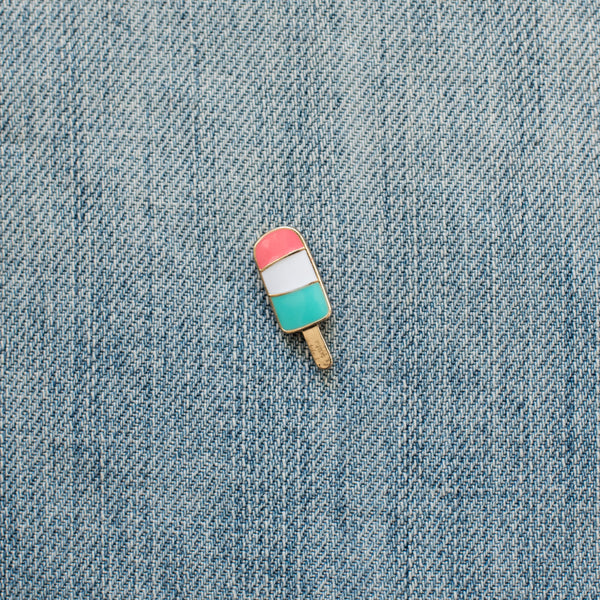 Popsicle Enamel Pin Denim